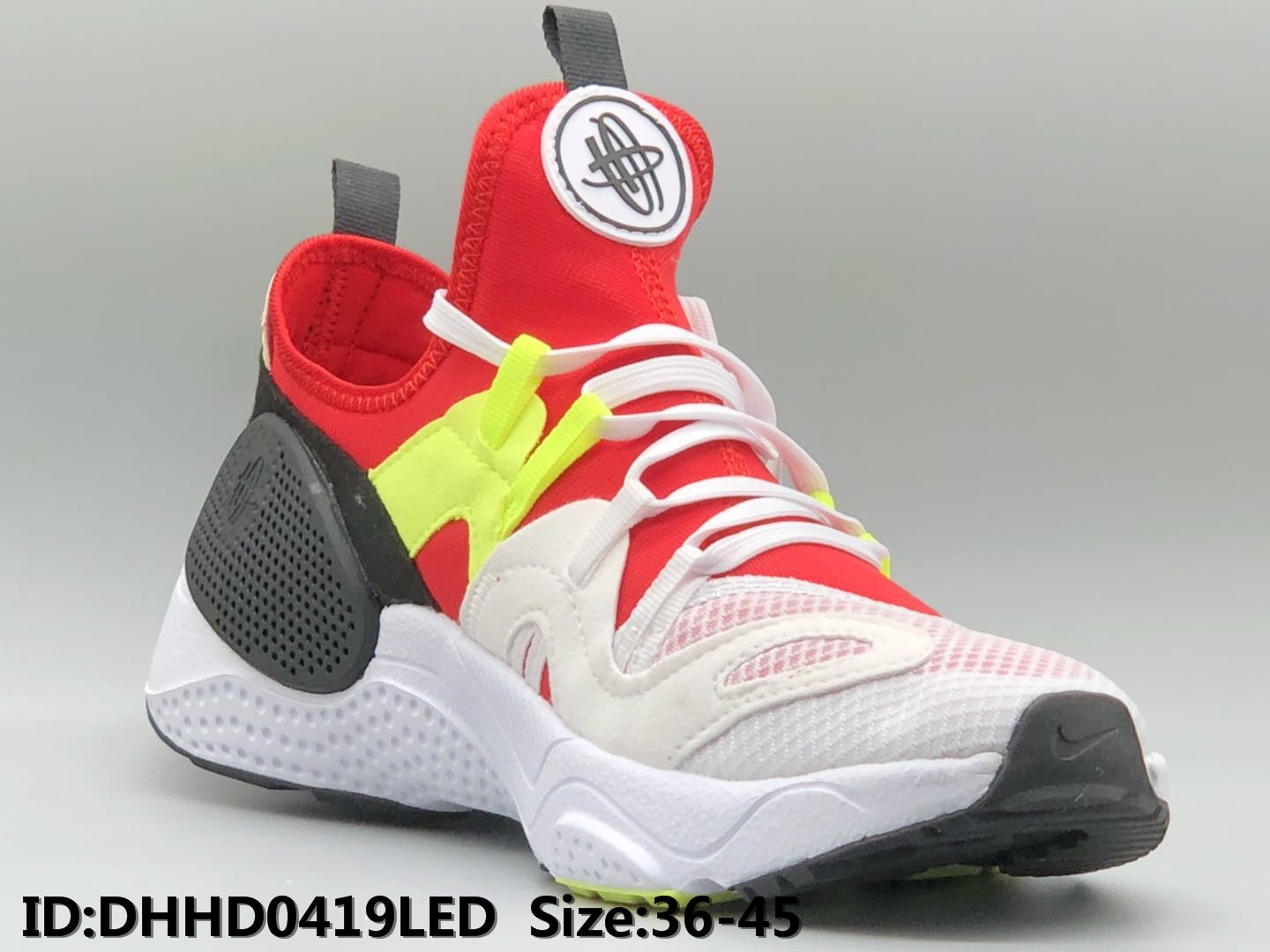 Women Nike Air Huarache 7 Red White Black Shoes - Click Image to Close